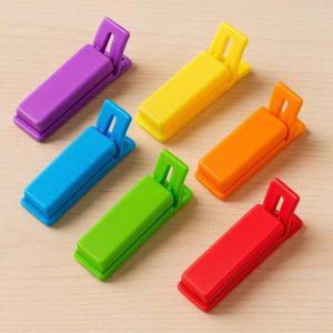 Colorful Plastic Food Clips – Fun & Functional Kitchen Organizer
