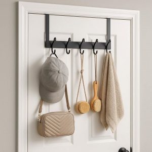 Space-Saving Over-Door Hooks - Multi-Purpose Storage
