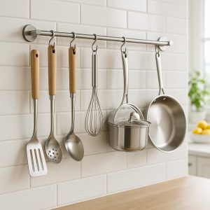 Rust-Free Metal Wall-Mounted Rack